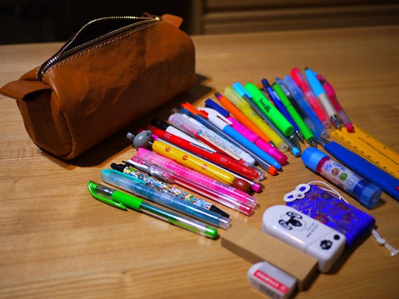 Bigペンケース キャメル3