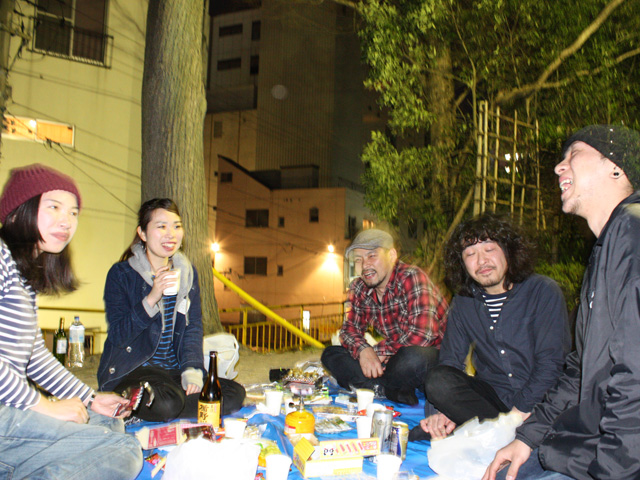 ピンボケのお花見