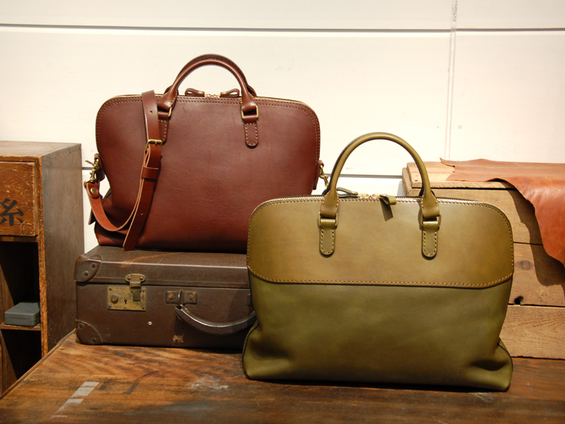 ソフトレザーのビジネスバッグ