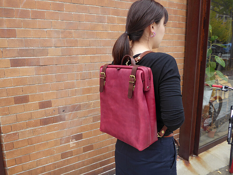 ラックスリュック(R-143-W) ワインレッド