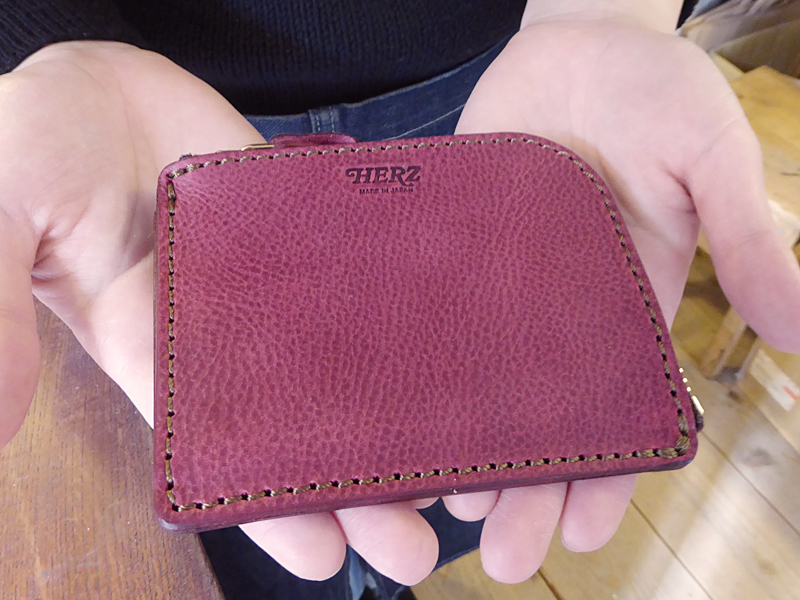 仕切り付き小銭入れ(KK-38) ミッスーリ革 ワインレッド