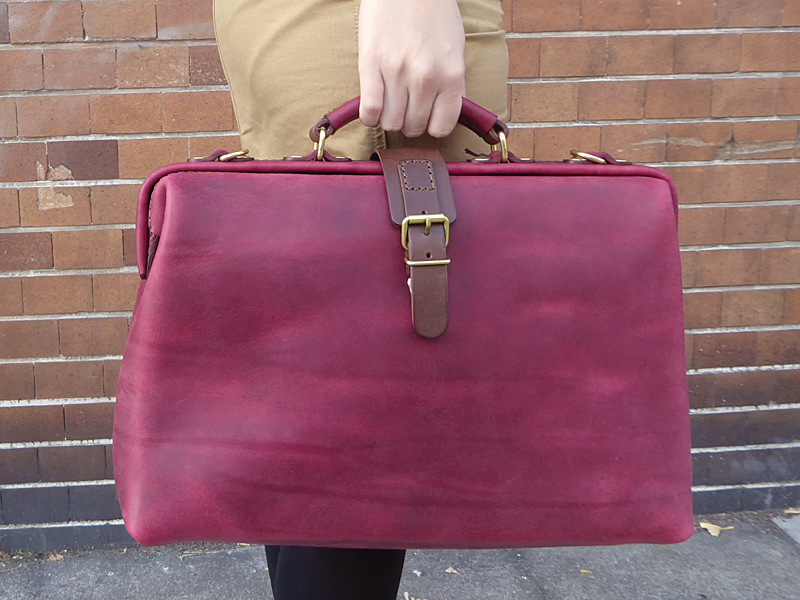 ソフトダレスバッグ(BJ-68) ミッスーリ革 ワインレッド