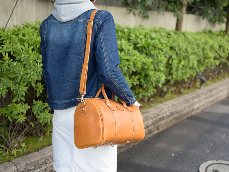 ファスナータイプ・ボストンバッグ(V-23) SSサイズ肩掛け