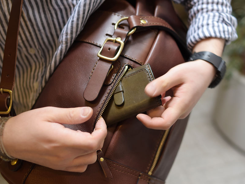 マウンテンリュック サイドのポケット