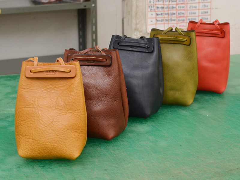 マルチケース企画 巾着革袋