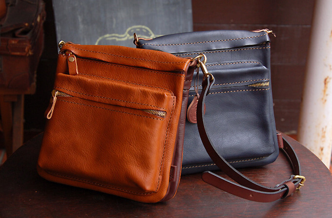 リバーシブルショルダーバッグ・イタリア革特別仕様(IL-124)