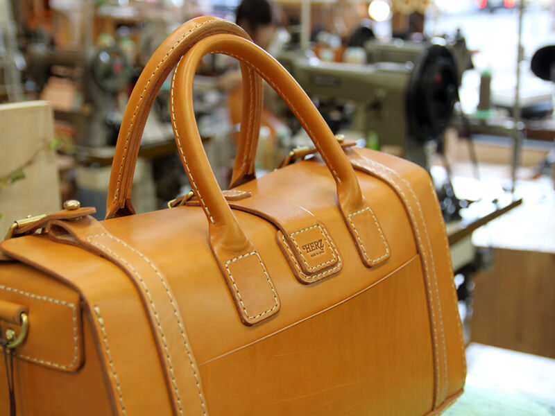 ギボシ留めボストン 後面