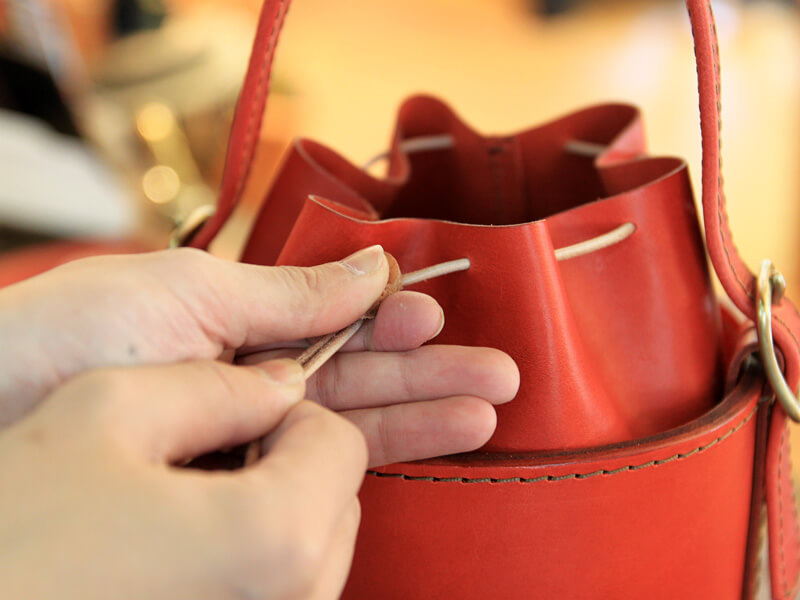 ワンハンドルバケット 巾着