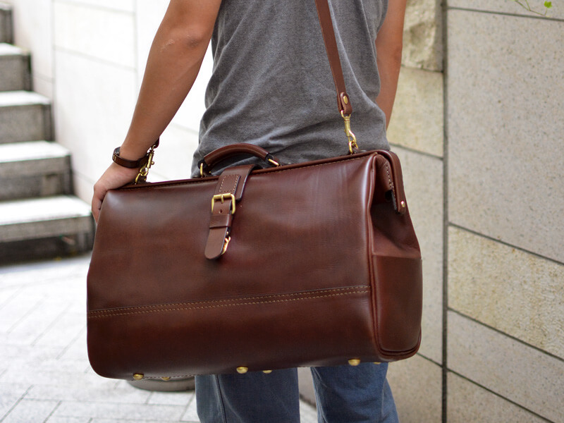 口枠ボストンバッグ・ベルト一本タイプ(V-104)