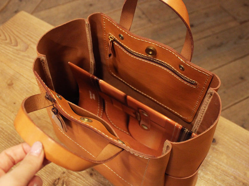 庄子制作「四角いバケツトート」