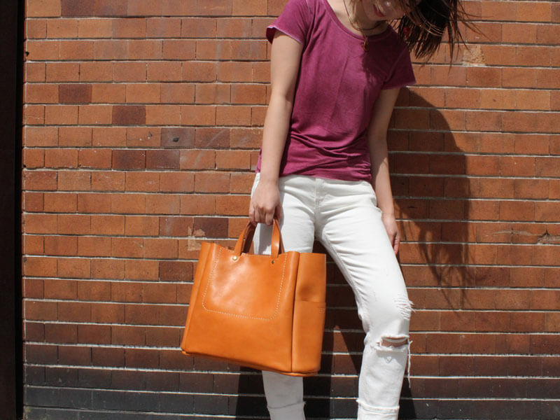 庄子制作「四角いバケツトート」