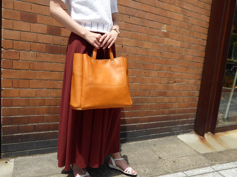 庄子制作「四角いバケツトート」