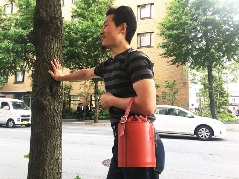 ワンハンドルバケット 着用