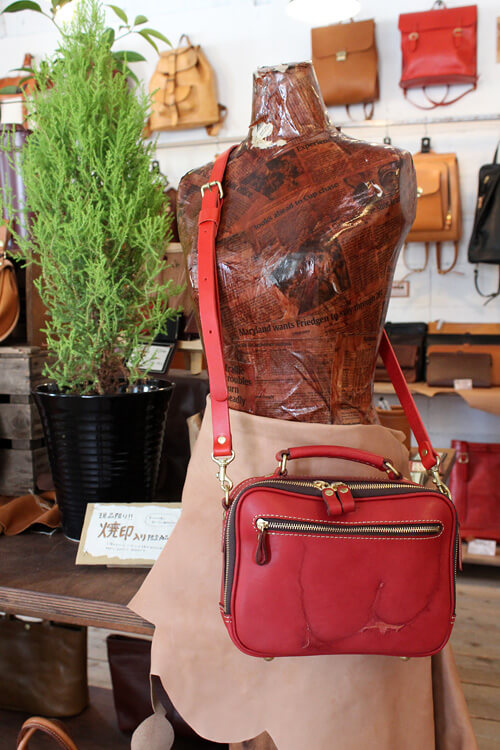 ソフトタイプの2wayショルダーバッグ(CW-31) 焼印仕様