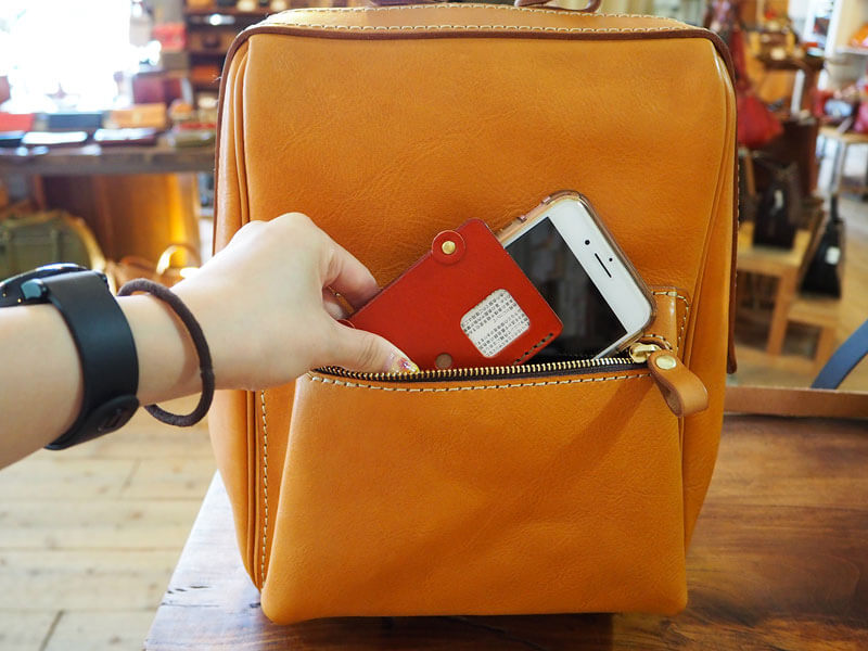 フェイズリュック Sサイズ前面ポケット