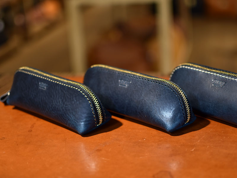 三角型ペンケース(KP-26) ネイビー特別仕様