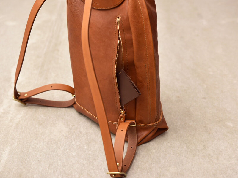 リュックサック(G-75)ファスナーポケット