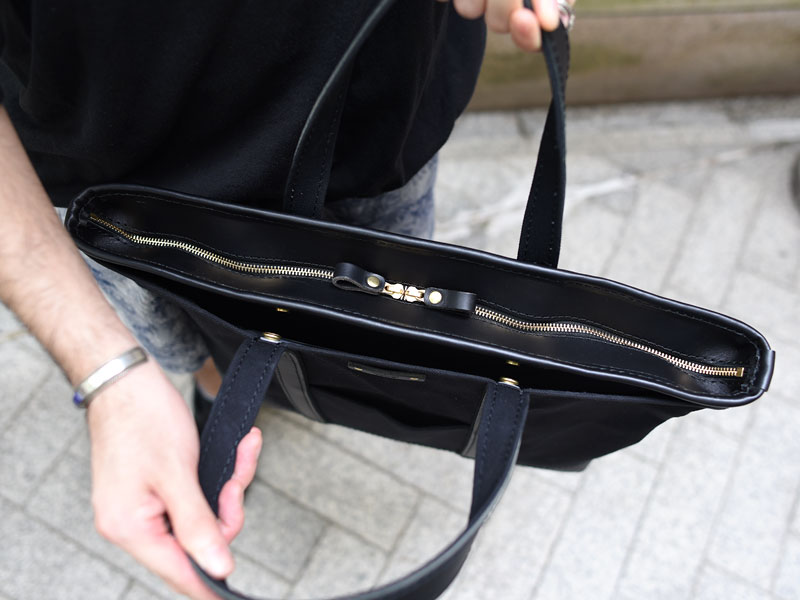 肩掛けキャンバストート(ND-TOTE1) ファスナー式