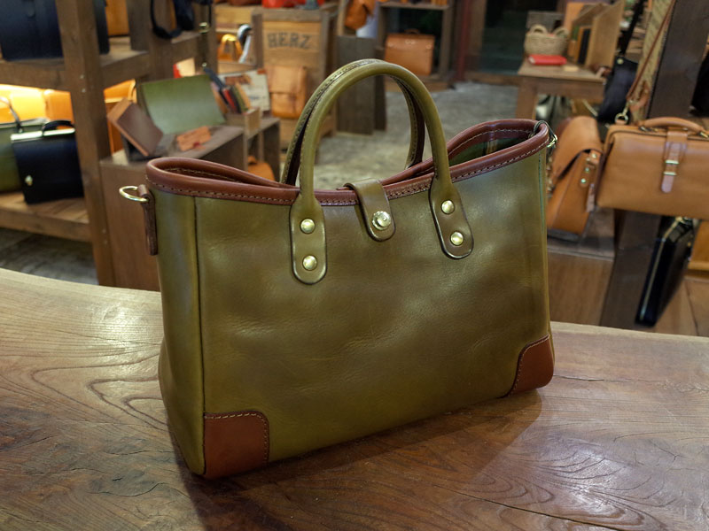 横型2wayトートバッグ(T-146) グリーン