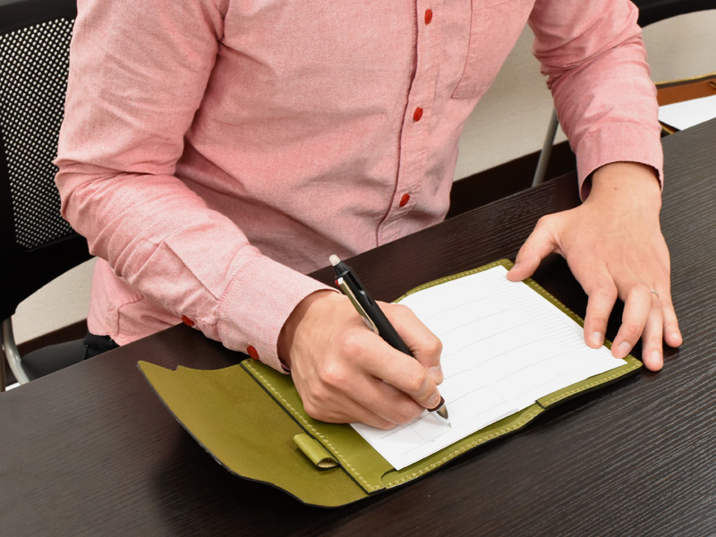 フラプト手帳カバー(KB-3)使用例