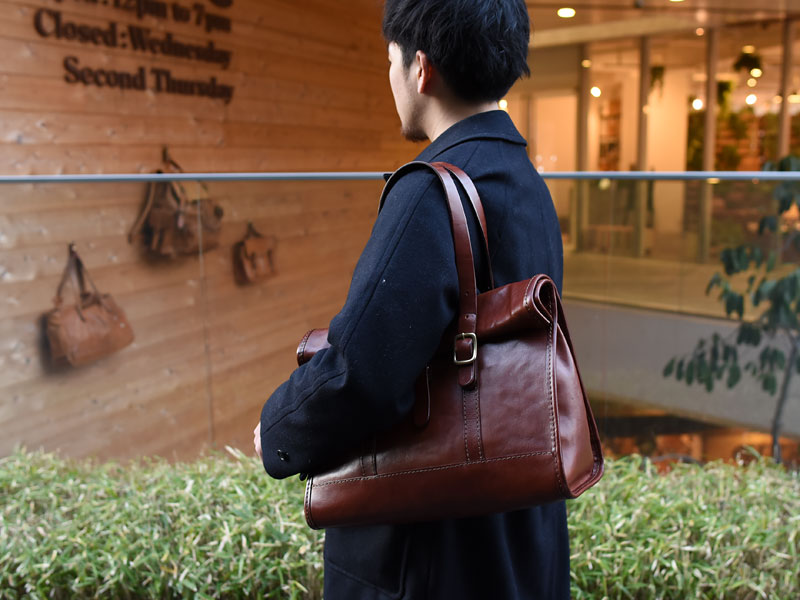 ロールトップトート(TB-1917) 肩掛け