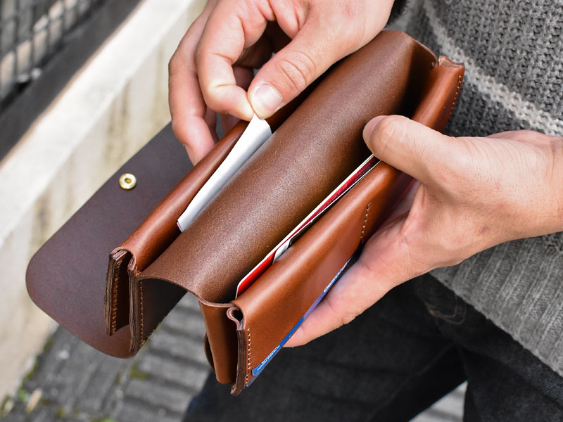 ダブルフラップ長財布(WL-2) カードポケット裏