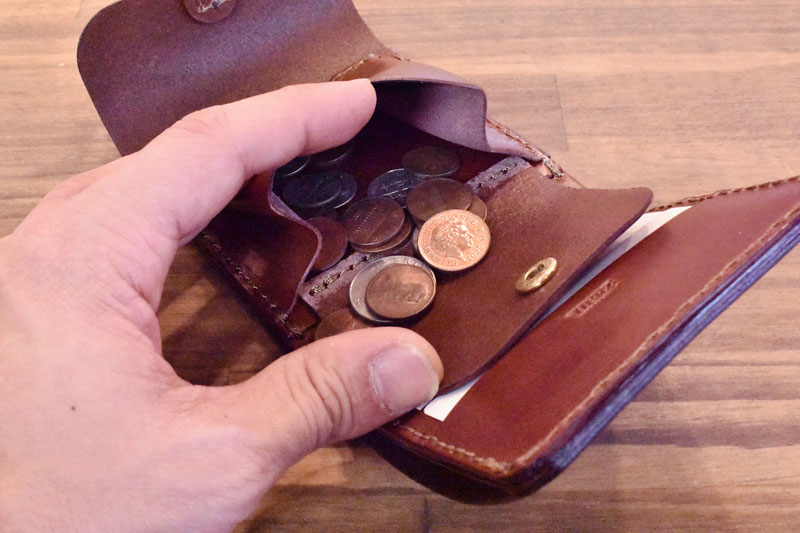 二つ折り財布・ギボシ留め(WS-57) 小銭入れ