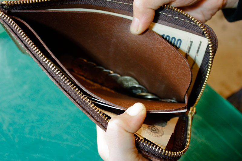 L字ファスナー長財布(WL-3) ポケット