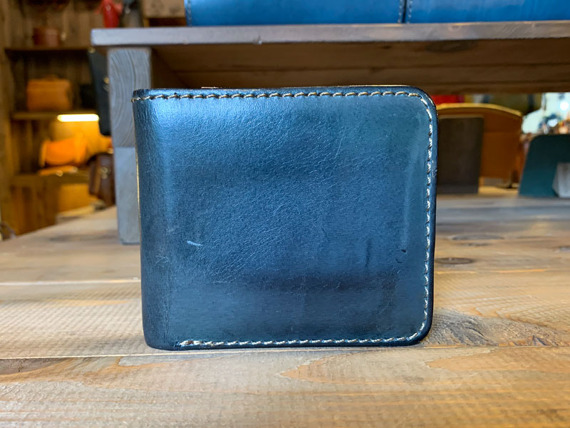 デニムブルー　7ヶ月使用の財布1
