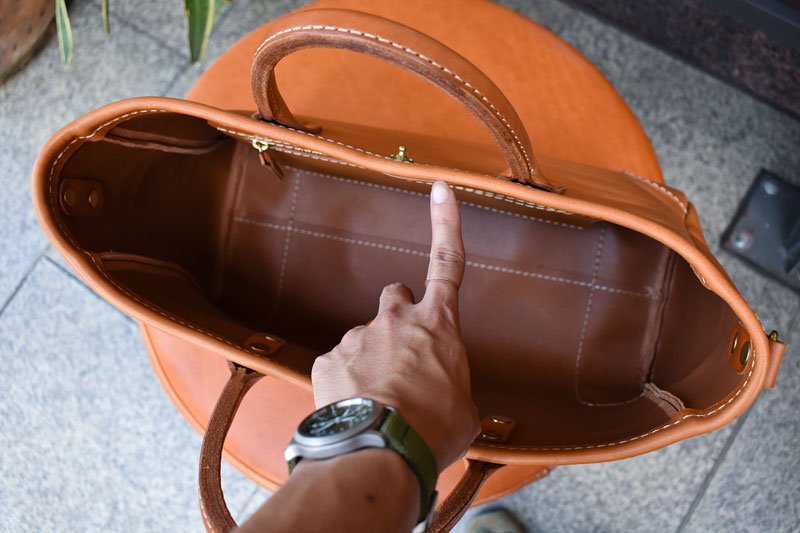 横型2wayトートバッグ(T-146)　本体収納