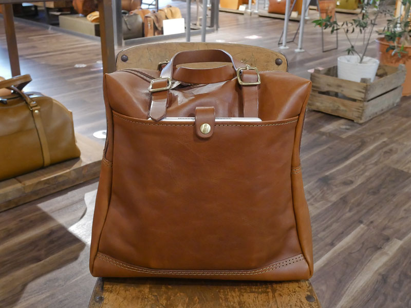 四角ボストン 外側ポケット