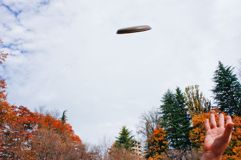 レザーフリスビー イメージ1