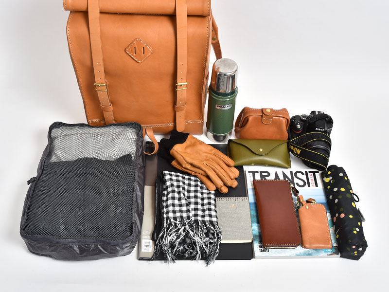 ロールトップバックパック(R-19) 本体収納例