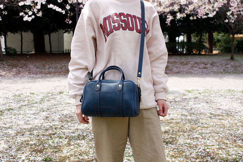 2wayミニボストンショルダー(CW-35-W) ネイビー仕様