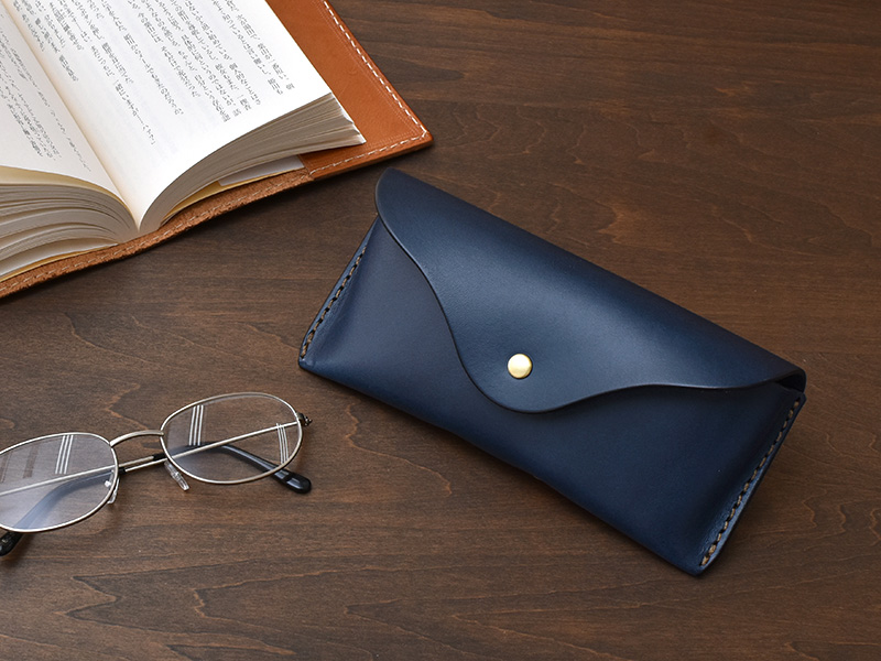 メガネケース(KG-120)ネイビー仕様