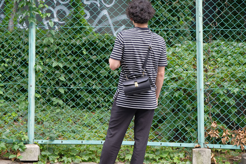 バレルショルダー(MB-2104) メンズブラック斜め掛け