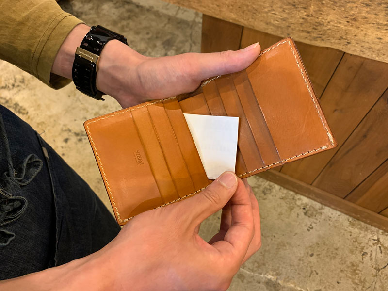 二つ折り財布(WS-4) カード収納2