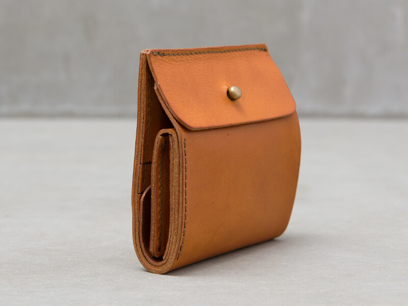 ギボシ留め二つ折り財布(GS-71) 側面