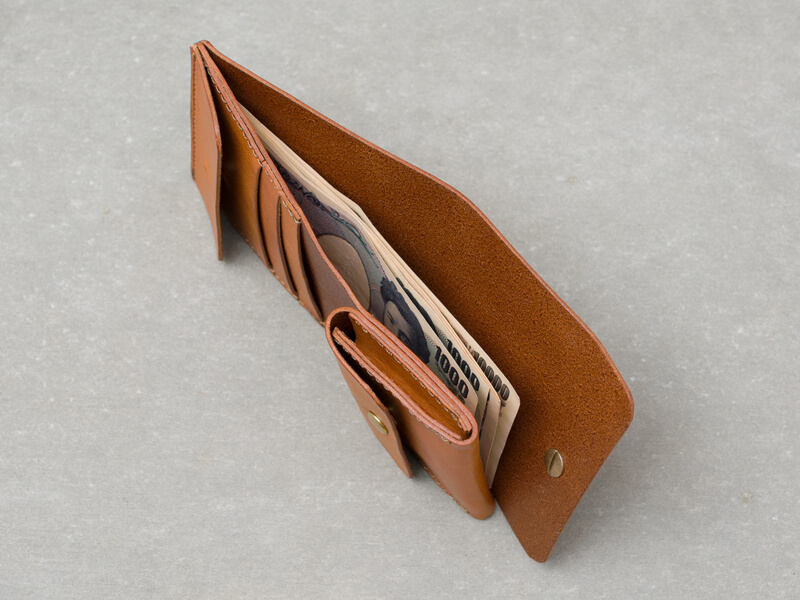 ギボシ留め二つ折り財布(GS-71) 札入れ