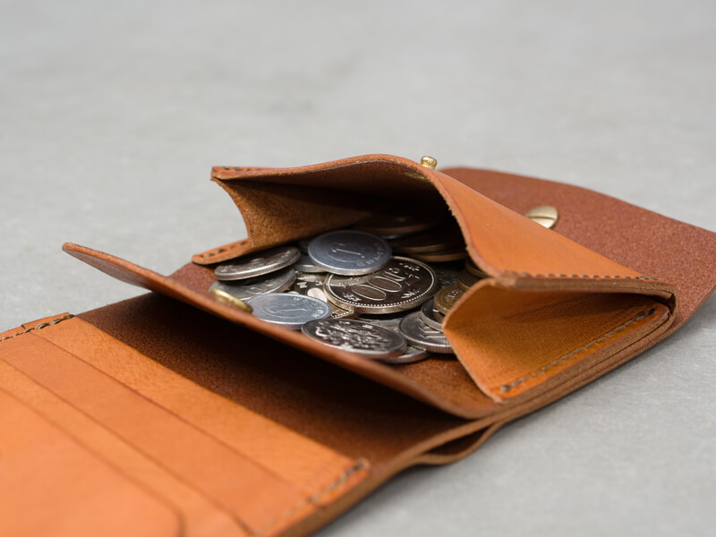 ギボシ留め二つ折り財布(GS-71) 小銭入れ