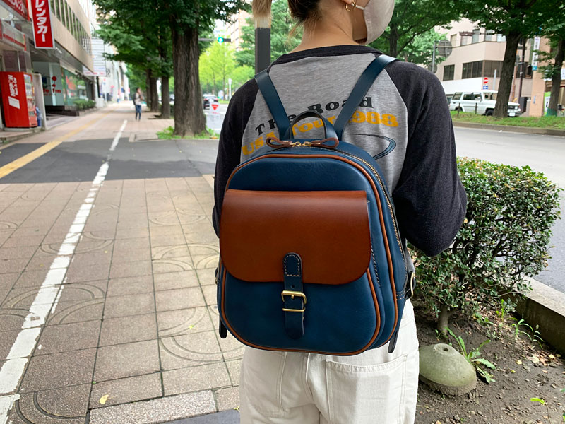 前ポケミニリュック(R-20)　ネイビー仕様2