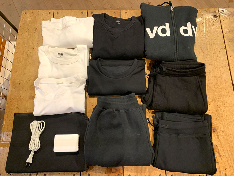 ファスナータイプ・ボストンバッグ(V-23)　Mサイズ収納例