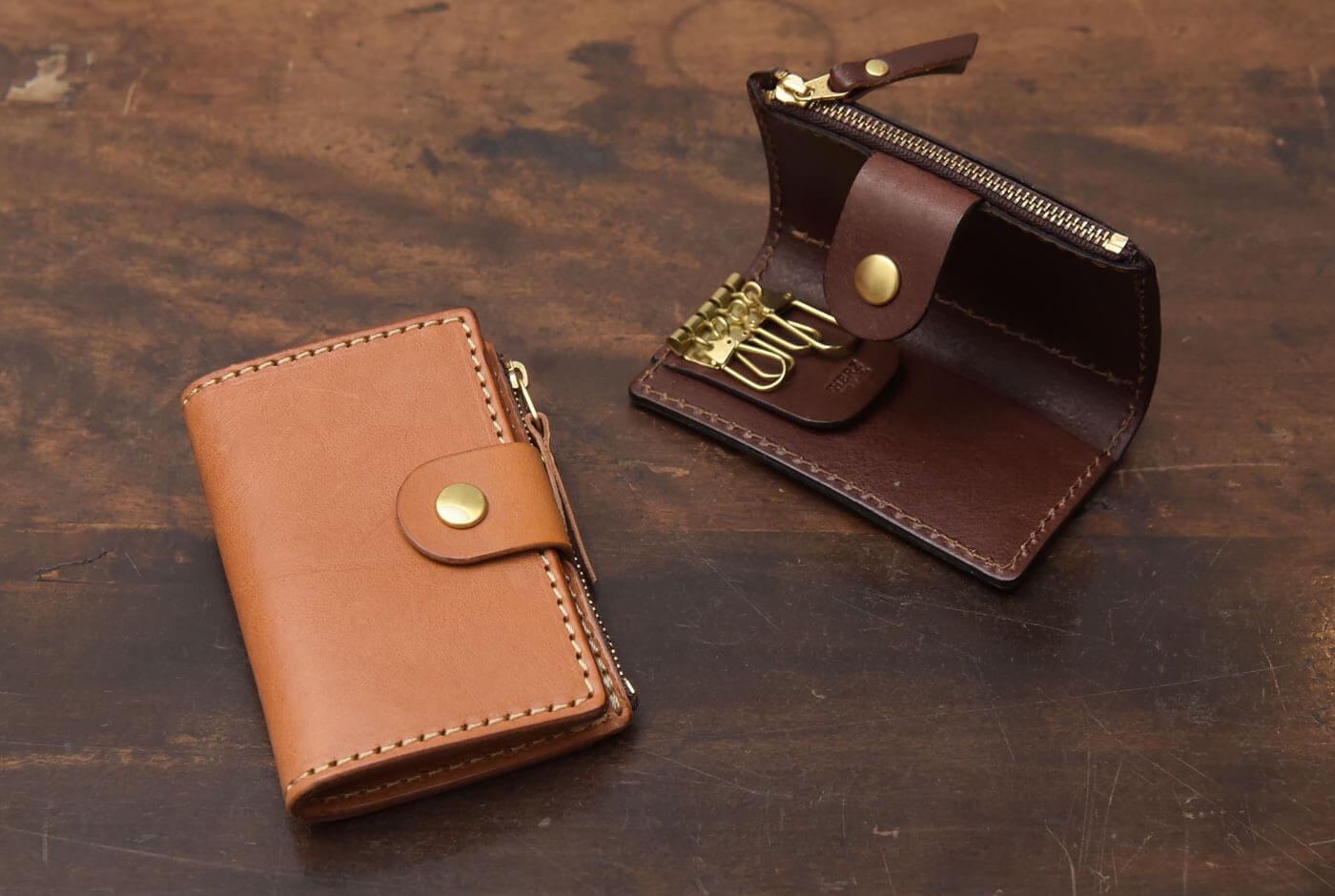 小銭入れ付きキーケース(KE-130)