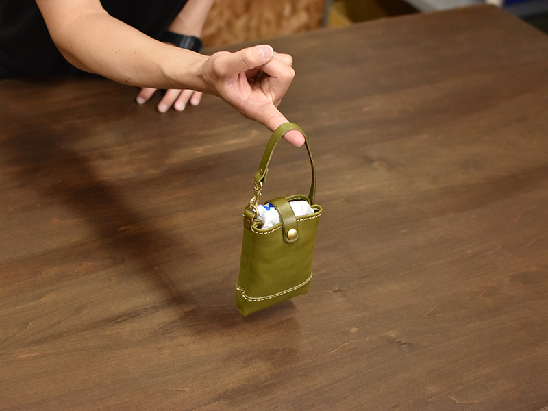 エコバッグ(水玉)とKM-142-M収納の様子3