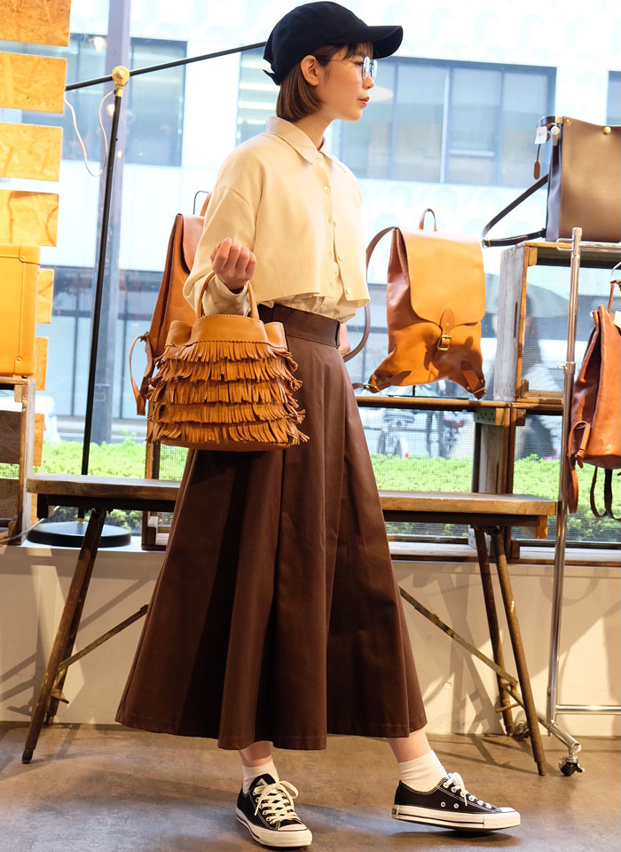 フリンジトート スタッフ大西着用