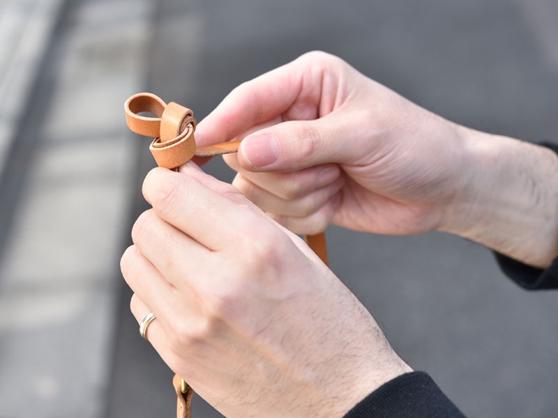 ショルダーポシェット(CP-37) 結び方2