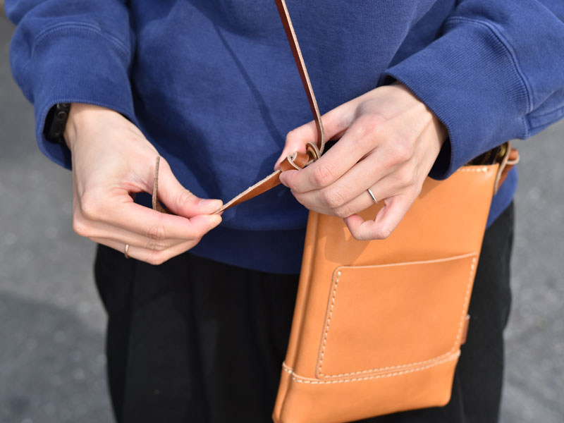 ショルダーポシェット(CP-37) 結び方1