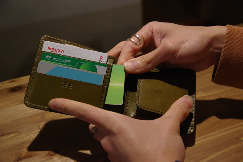 二つ折り財布(WS-8) カードポケット