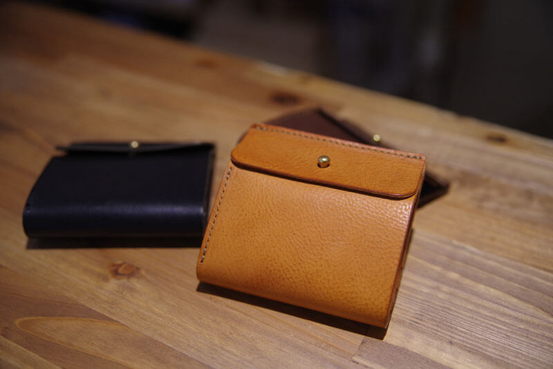 ギボシ留め二つ折り財布(GS-71) 各色