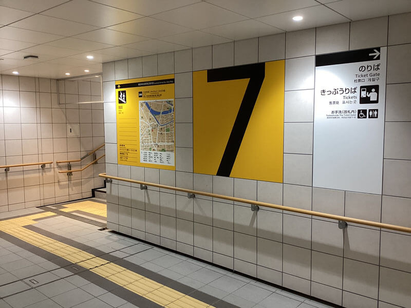 櫛田神社前駅からのルート2